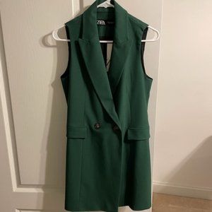 NWT Zara Double Breasted Vest Size Small